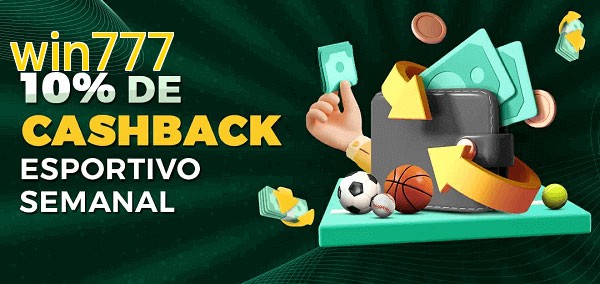 10% de bônus de cashback na win777